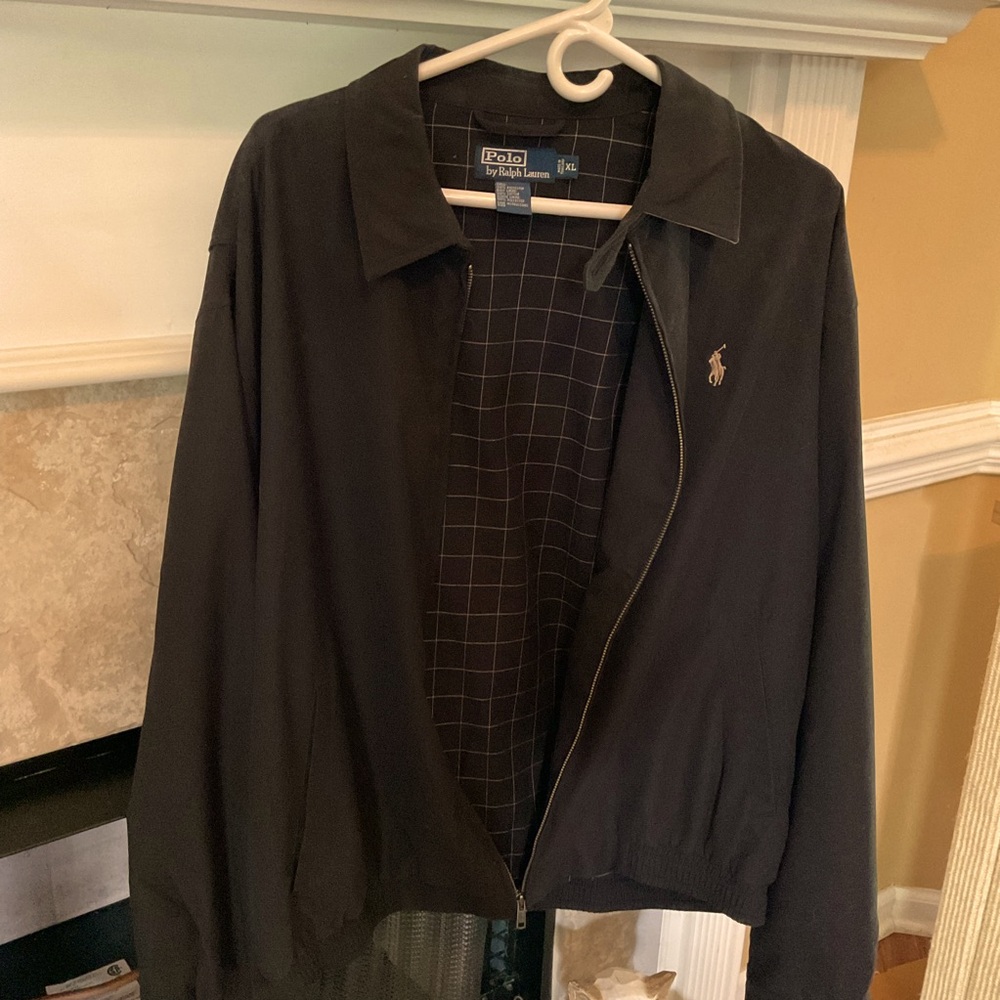 Men’s Polo jacket. Black XXL
